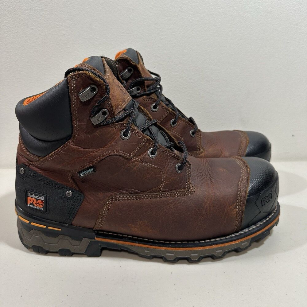 Timberland PRO Work Boots Composite Toe 6" Boondock Men 14 M WaterProof Leather